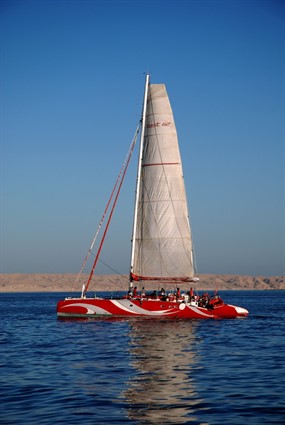 白色立体帆船图片